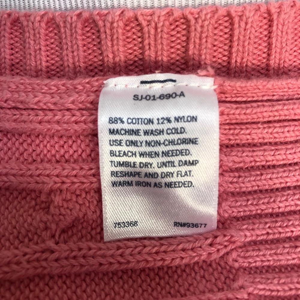 St Johns Bay pink cable-knit sweater, size S - Picture 5 of 6